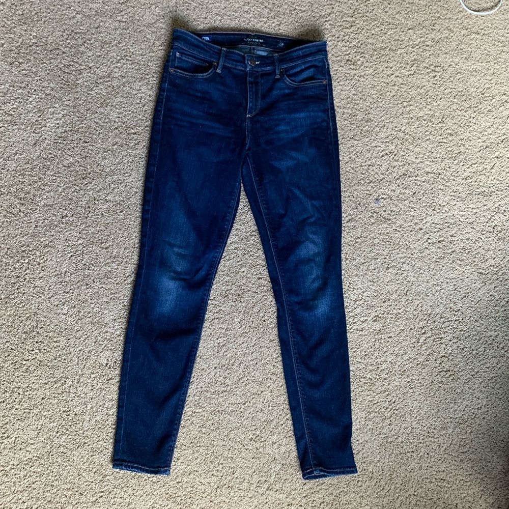 Lucky Brand dark wash denim skinny jeans